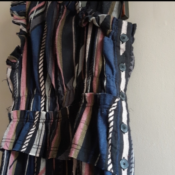 IRO One Shoulder Tiered Silk & Cotton Blend Mini Dress - Picture 8 of 16